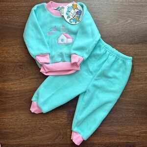 Cuties by Judy Vintage Fleece 2 Piece Set NWT